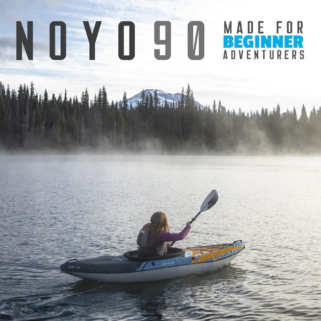 Open Box Inflatable Kayak 1 Person Touring Kayak with Cover B929001