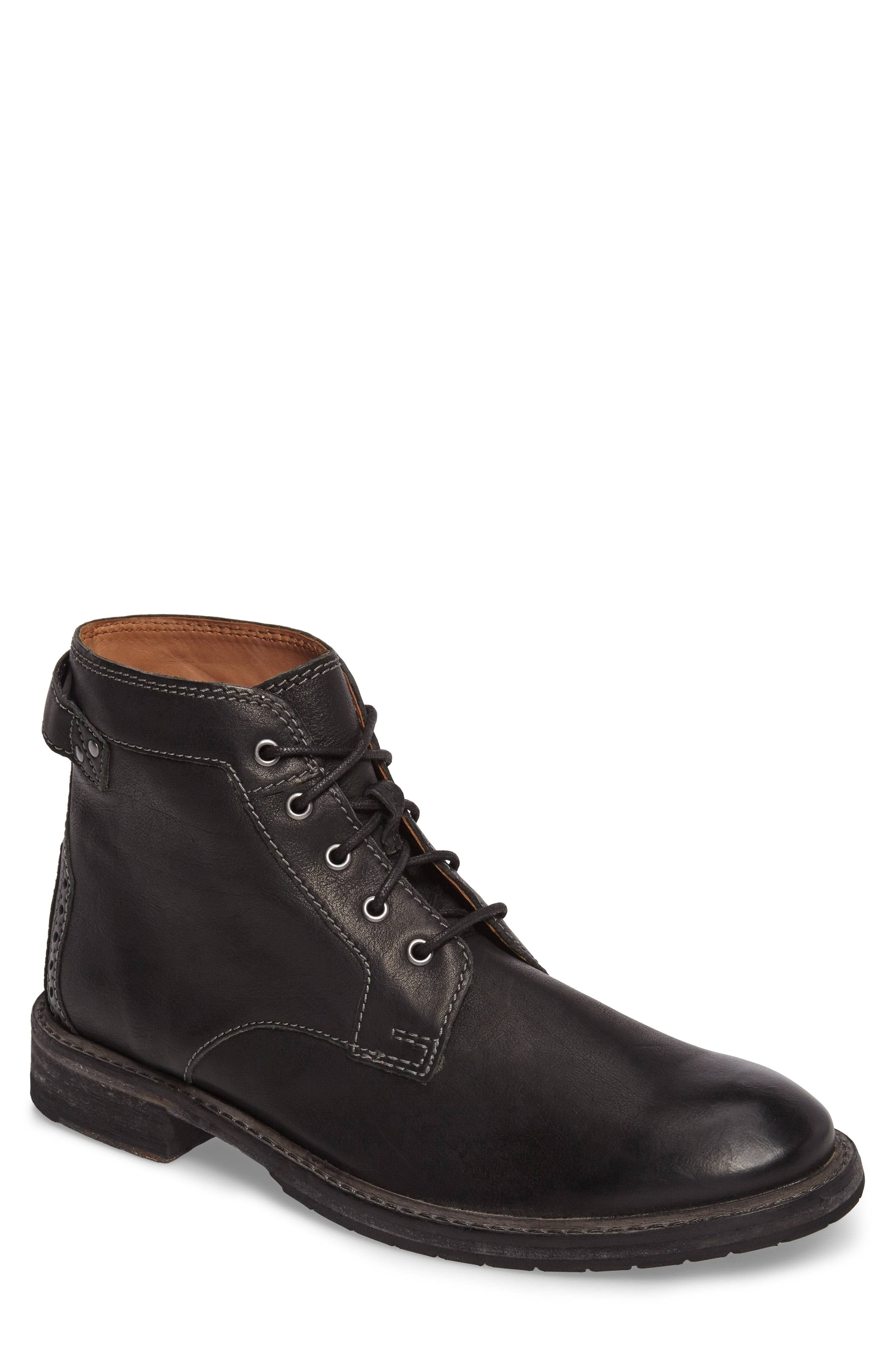 Black Leather Shoes D46154