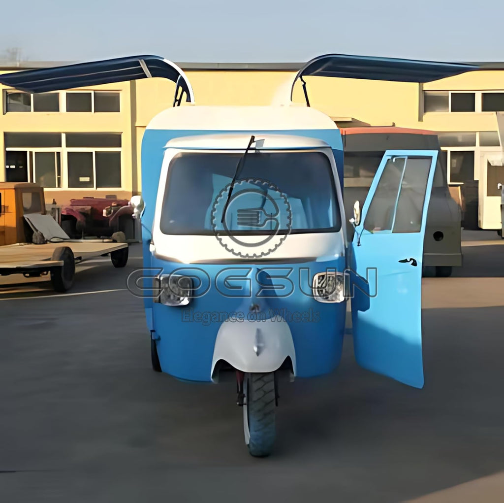 10.5FT Blue Food Trailer with 1 Compartment Sink O799