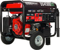 Dual Fuel Portable Generator 4850 Watt Gas or Propane Electric Start Red Black O51681