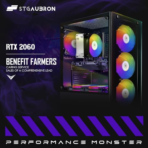 Gaming PC Desktop, GeForce RTX 2060 Super 8G, Intel Core I7 8th up to 4.1GHz, 16G DDR4, 1T SSD, WiFi 6, RGB Fan x6, Windows 11 Home Z997