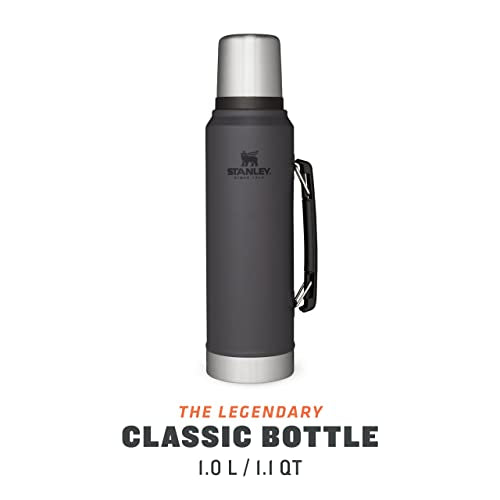 1L Charcoal Stainless Steel Thermos Flask V249