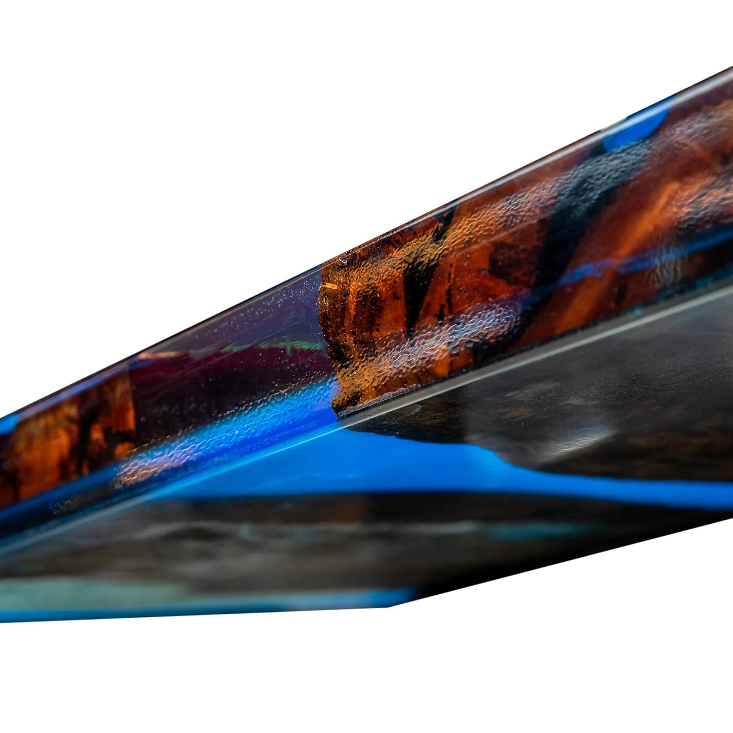 Blue Resin Wood River Dining Table J18194