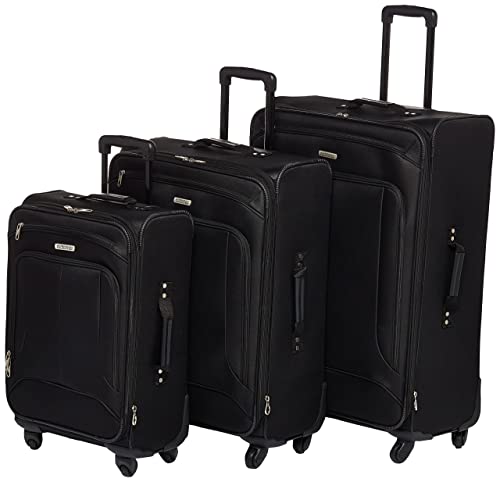 Purple 3-Piece Softside Luggage Set with Spinner Wheels (21/25/29) Z503