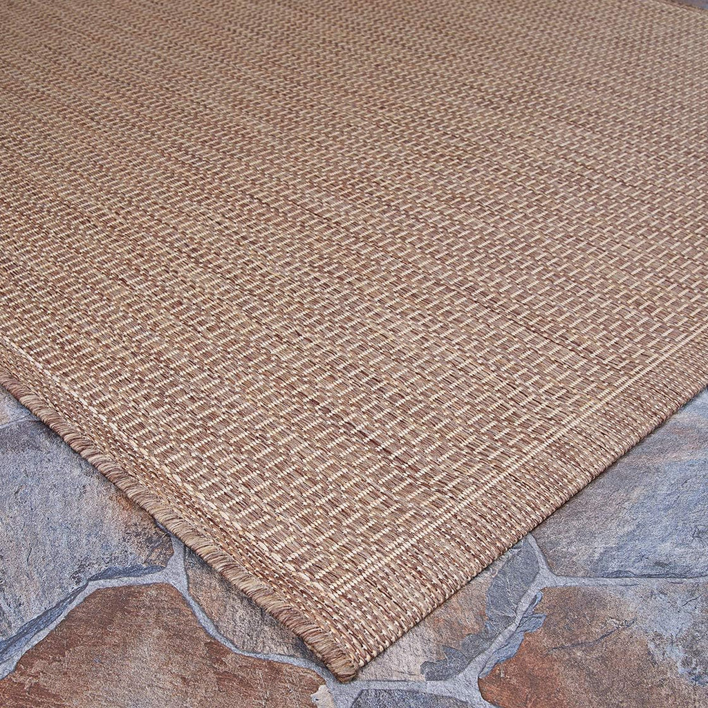 Cocoa Brown-Natural 7'6" Indoor/Outdoor Area Rug A57279
