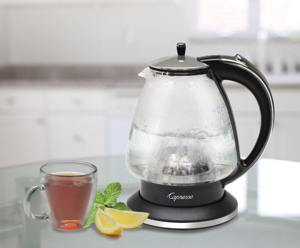 48 oz Black Polished Chrome Rapid-Boil Kettle X8695