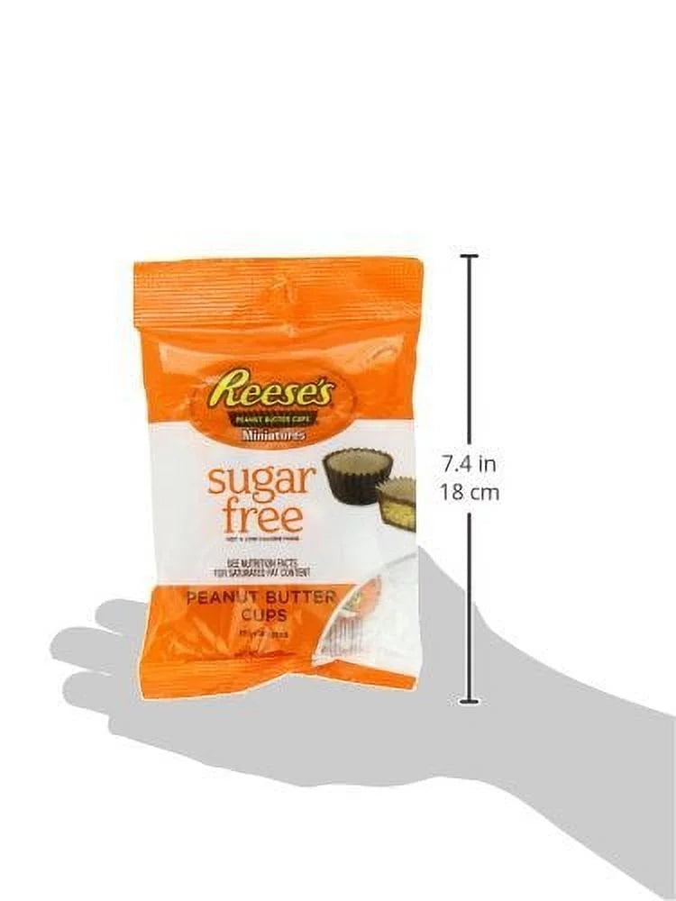 Sugar-Free Milk Chocolate Peanut Butter Candy, 3 Ounce Bag (Pack of 12) D327
