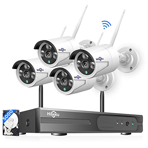 16CH 4K NVR 4Pcs 3MP Night Vision WiFi Security Camera System with 1TB HDD C152810