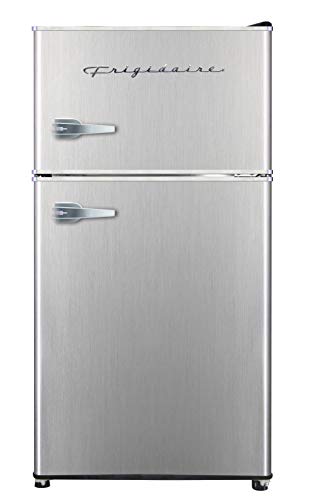 Compact Stainless Steel Top-Freezer Refrigerator, 3.2 cu ft Double Door Z50100