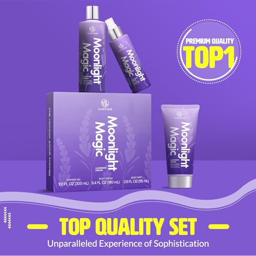 3 Pcs Lavender Body Spray Gift Set with Shower Gel, Body Cream, Body Mist H66911