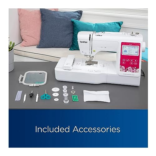 3.7-Inch LCD Touch Display Computerized Embroidery Machine with Sewing Bundle G76524