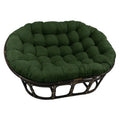 Oversize Double Papasan Chair Micro Suede Cushion Green R862