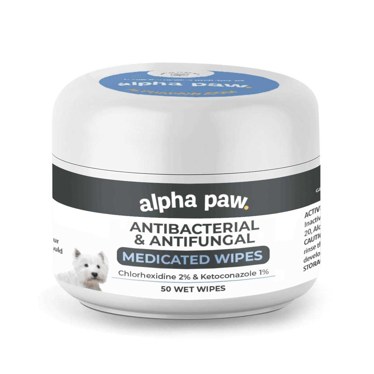 Antibacterial & Antifungal Medicated Wipes T722325