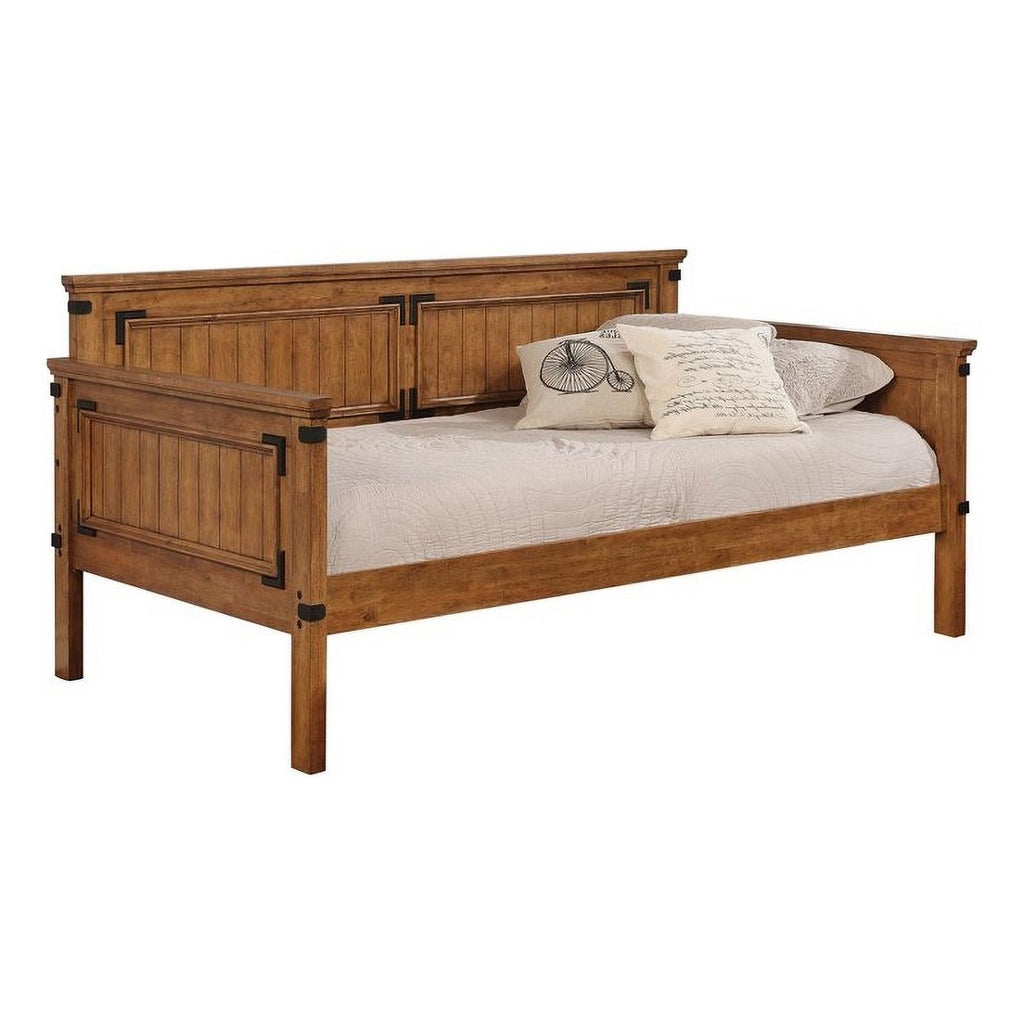 Brown Solid Wood Twin Daybed J605