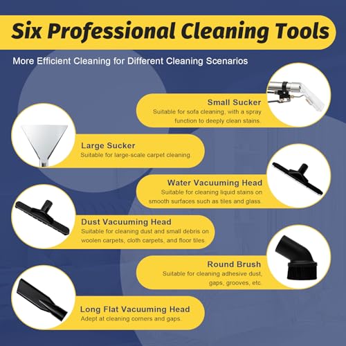 40L Commercial Carpet Cleaning Machine, Heavy Duty Carpet Extractor F7613