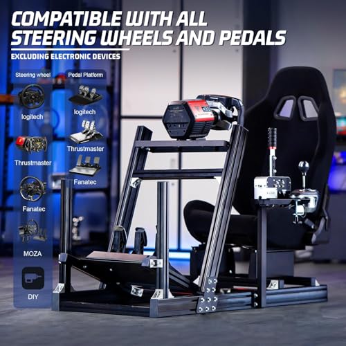 Aluminum Profile Racing Simulator Cockpit with Seat O5790