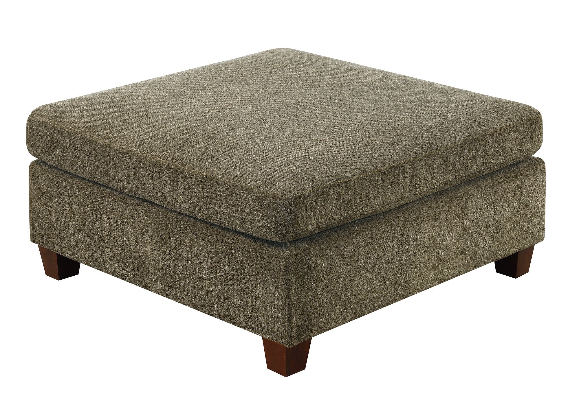 Tan Chenille Fabric Modular Sectional Sofa Set with Ottoman Y394739