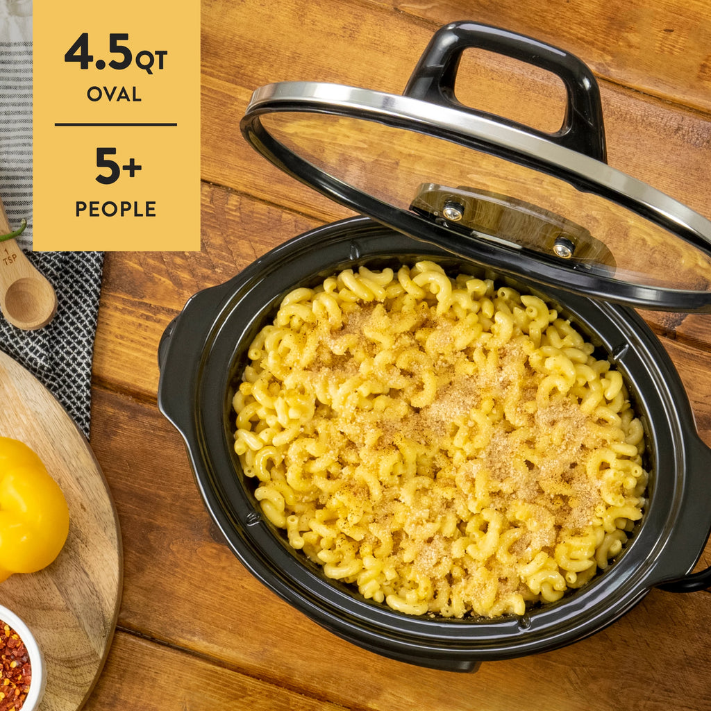 4.5-Quart Black Slow Cooker G764