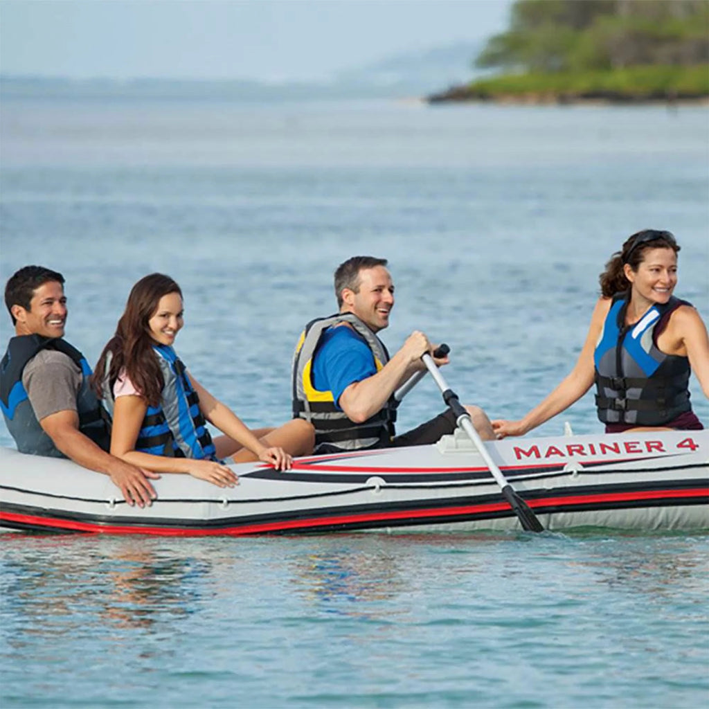 4 Person Inflatable Dinghy Boat with Pump and Oars Set K318