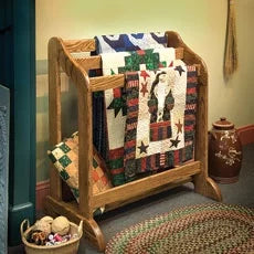 Heirloom Quilt Stand Woodworking Project Paper Plan V243956
