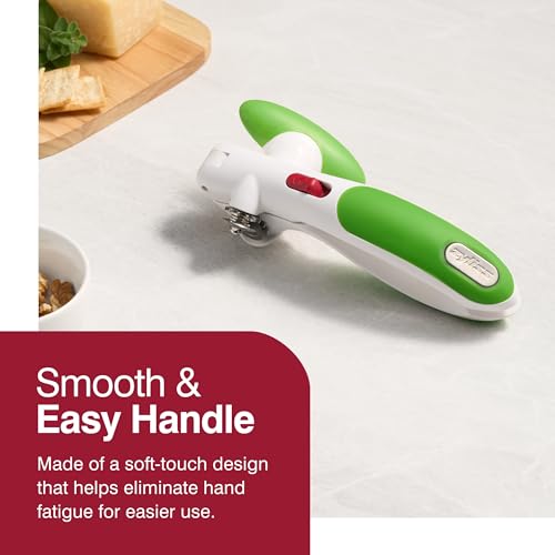 Red Manual Can Opener With Lid Lifter Magnet O669