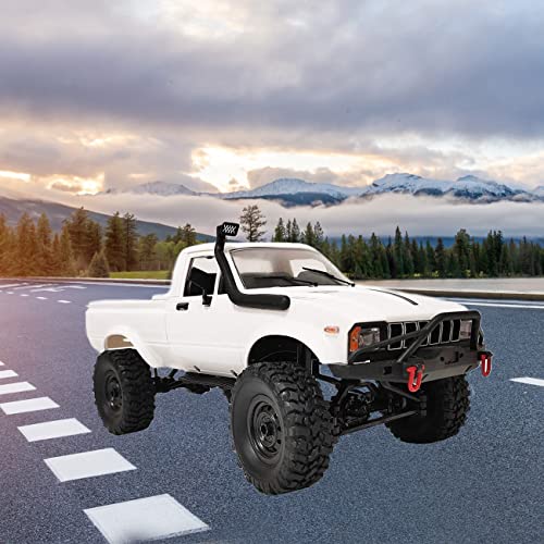 RC Crawler 4x4 Remote Control Rock Crawler Pickup Truck with Led Light, 2.4 Ghz 1/16 Scale All Terrain Car Brushed RTR V1286