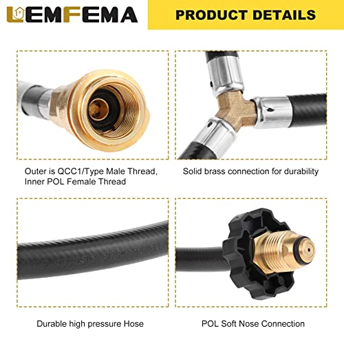 Dual Propane Tank Converter Hose Adapter C4325