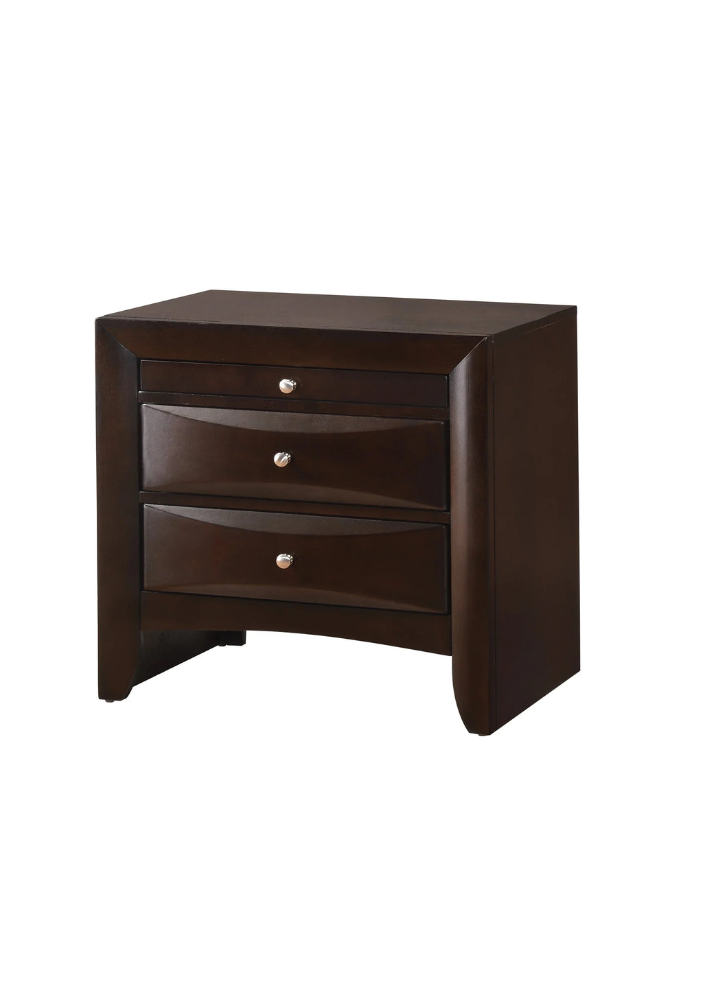 King Size 4pc Wooden Bed Set with Storage Drawers R837677