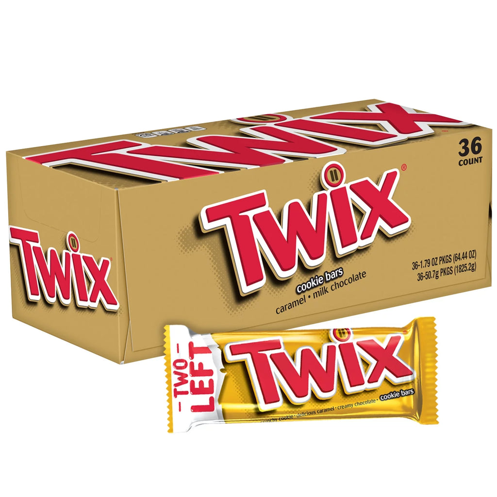 36ct Full Size Caramel Cookie Chocolate Candy Bars G7831