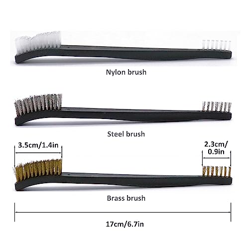 Gun Cleaning Supplies Case with Patches, Swabs, Cloth, and Brush A548