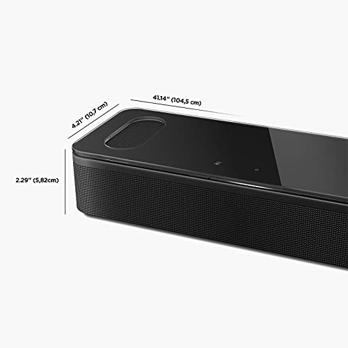 Black Smart Soundbar with Dolby Atmos and Bluetooth I75390