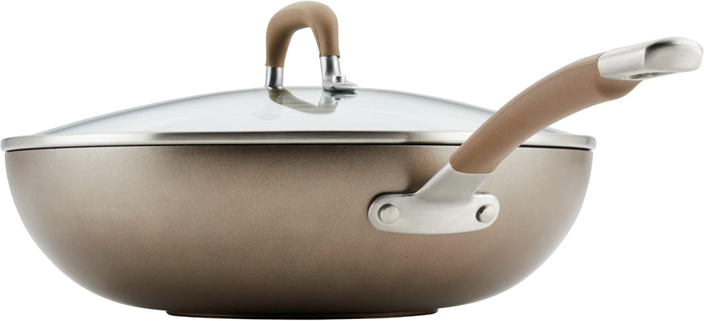 12 Inch Hard Anodized Nonstick Jumbo Cooker with Lid U938