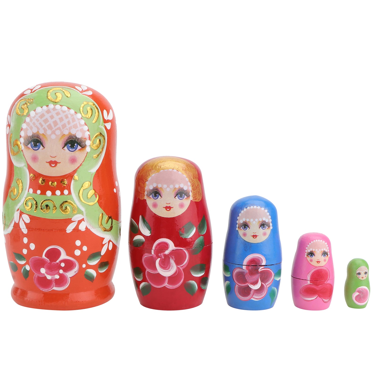 5 Pcs Matryoshka Nesting Dolls U15559