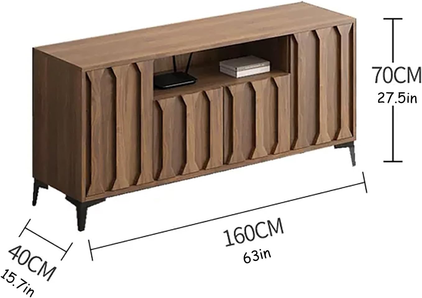 Brown Wooden TV Stand H9973