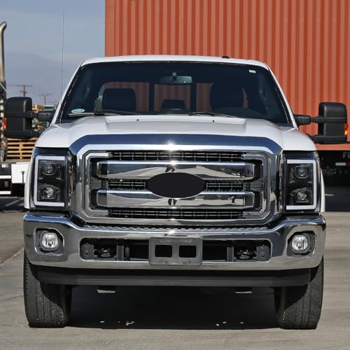 Black Dual Projector Headlights Assembly Pair K691