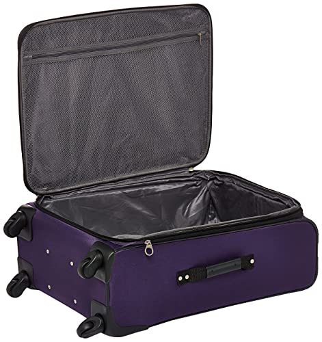 Purple 3-Piece Softside Luggage Set with Spinner Wheels (21/25/29) Z503