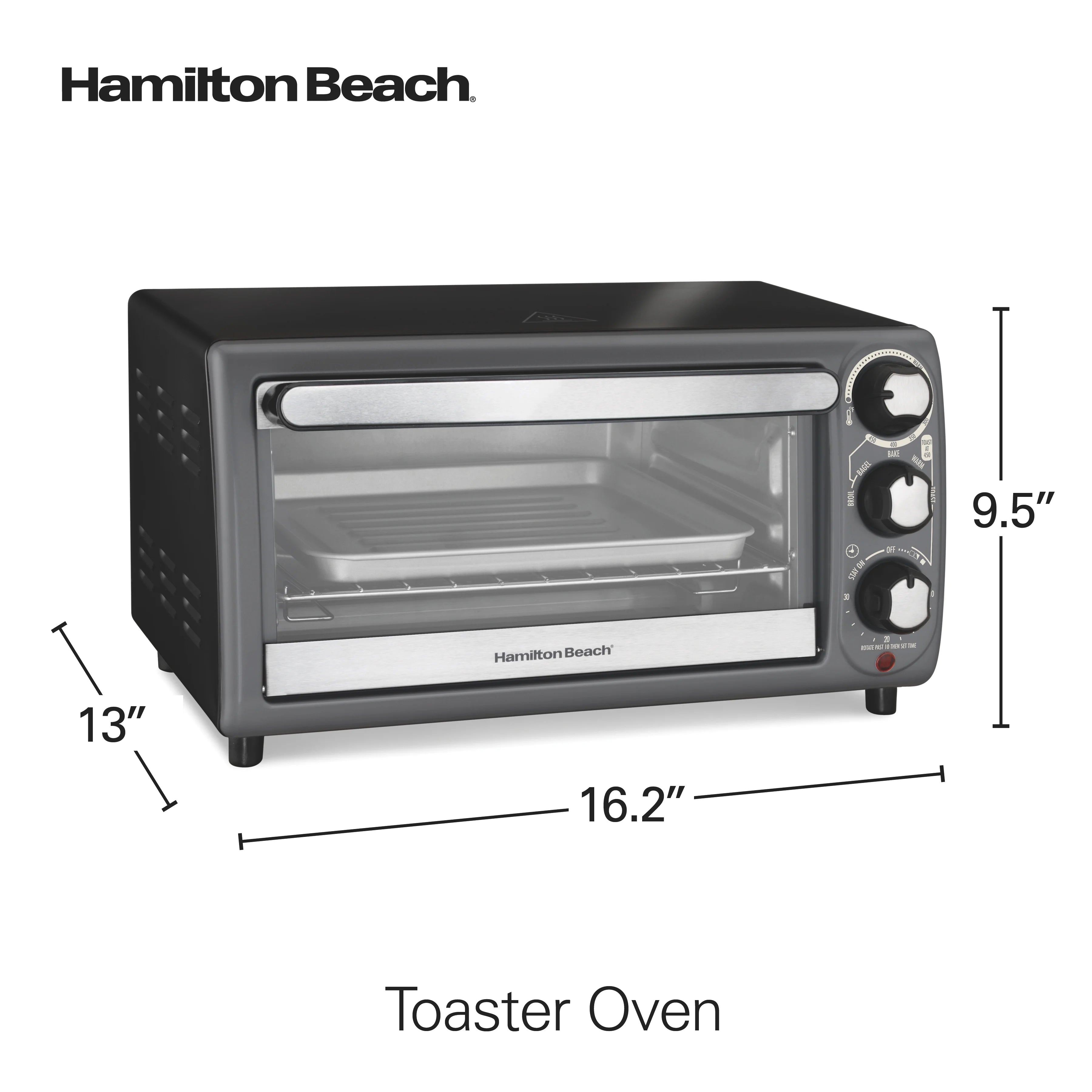 Black Toaster Oven with Gray Accents U69960