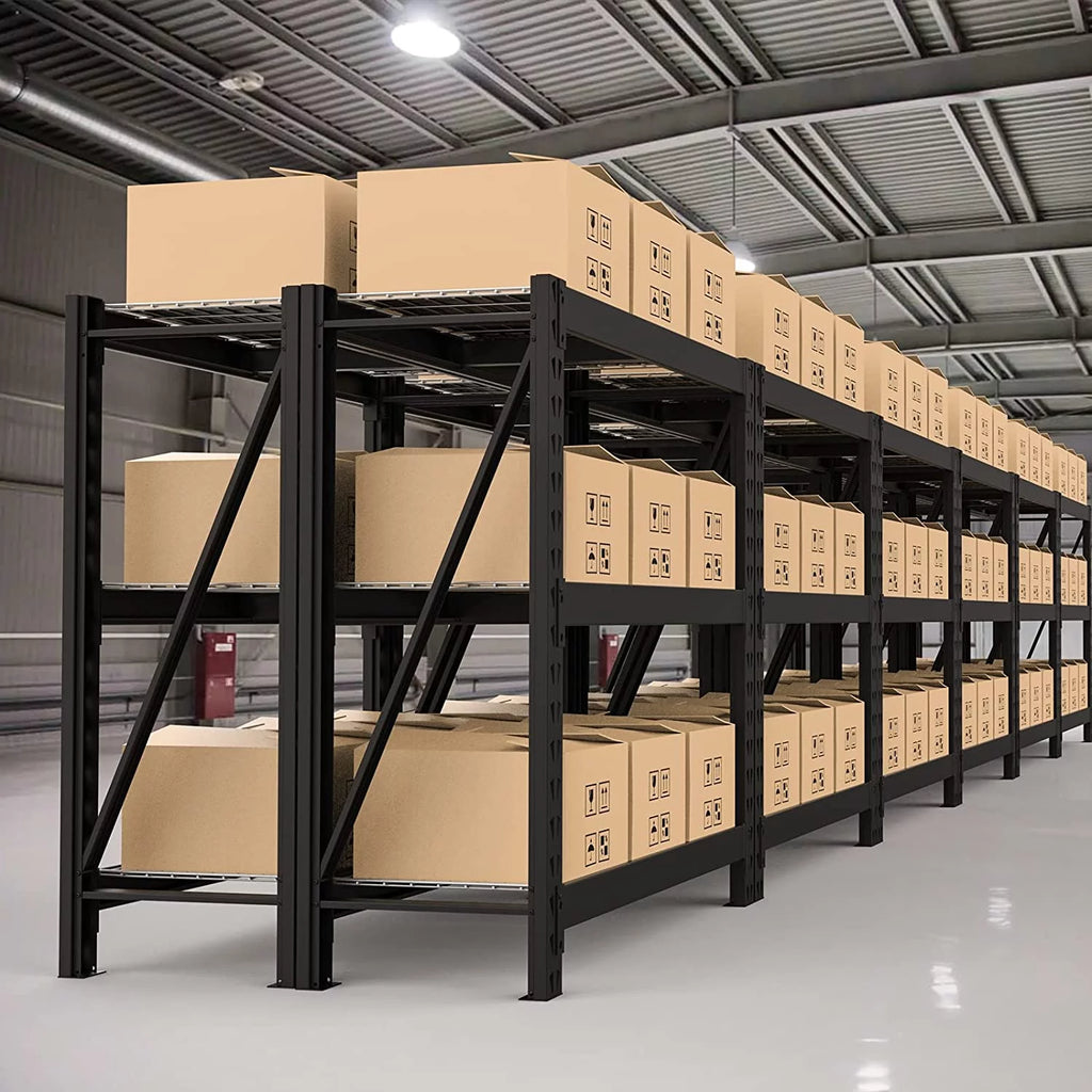 3-Tier Heavy Duty Metal Garage Shelving Unit, 50”W x 47”H x 18”D, 5400 LBS Load Capacity G151