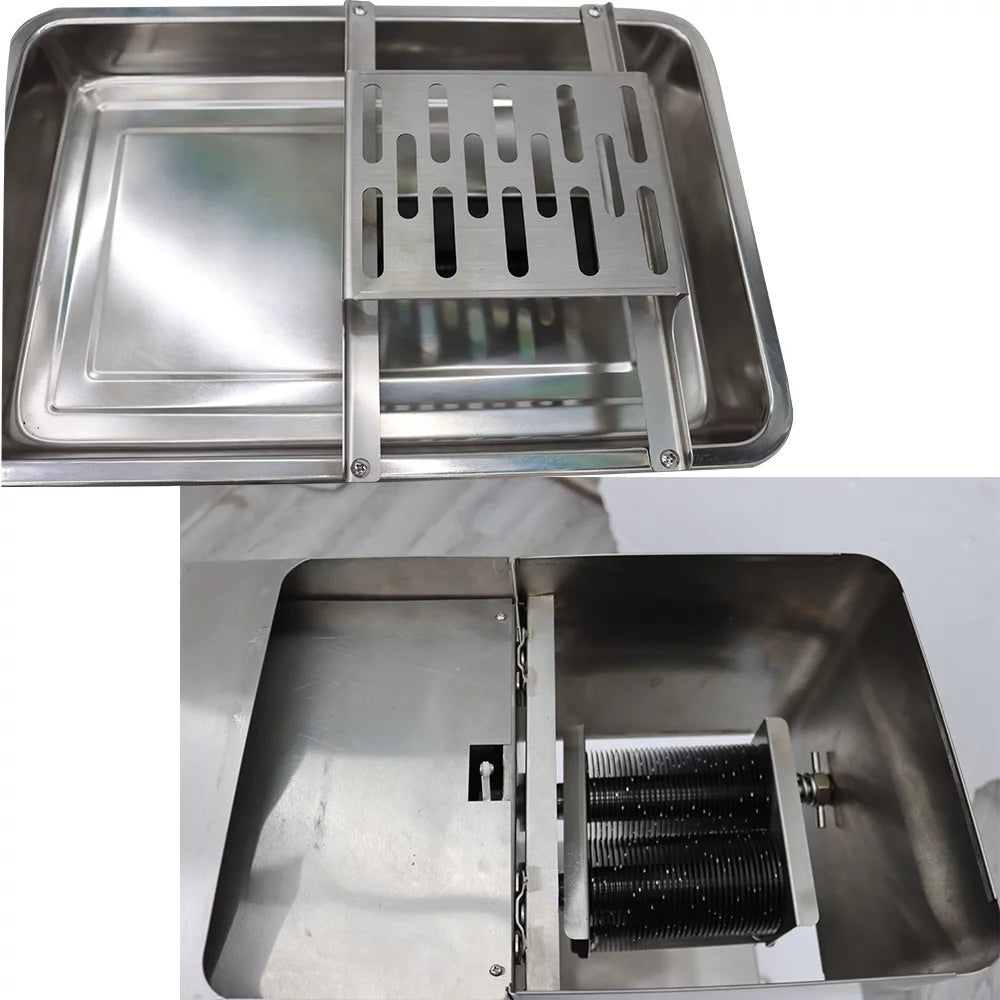 Stainless Steel Commercial Meat Slicer with 3mm Blade H114155