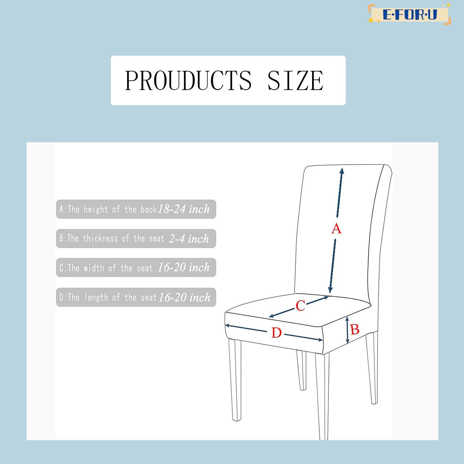 Spandex Stretch Removable Washable Parsons Chair Covers Set R28232