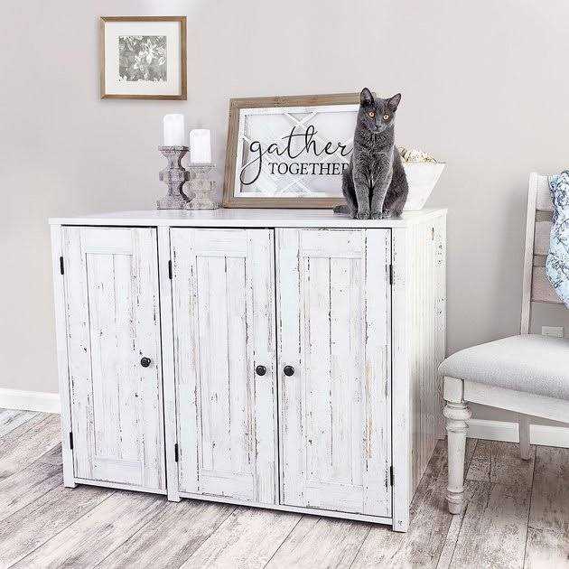 Cat Litter Box Credenza Cat Cabinet F531592