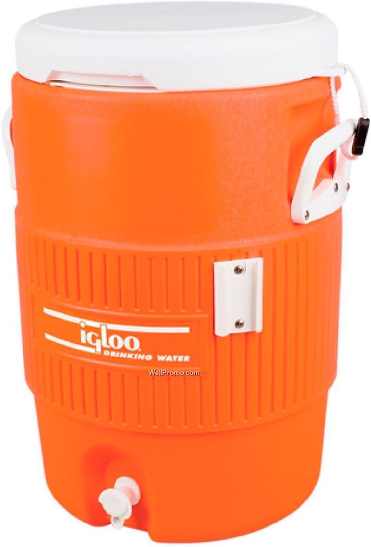 5 Gallon Cooler with Seat Lid in Orange N89866