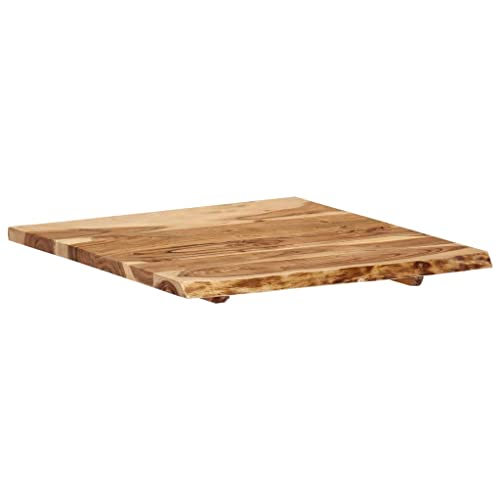 Solid Acacia Wood Table Top 22.8" x (19.7"-23.6") x1 J892923