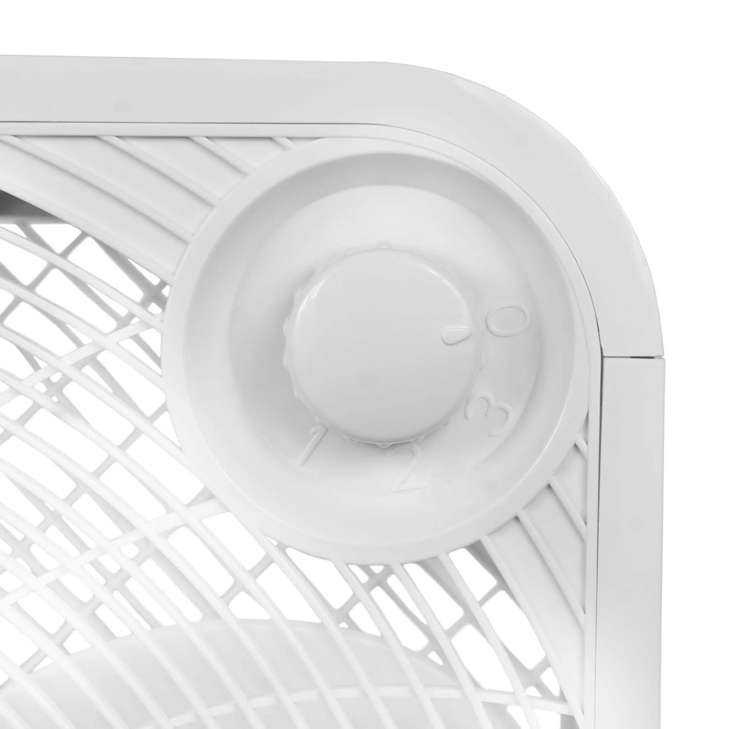 White 20" Electric Square Box Fan Q74614