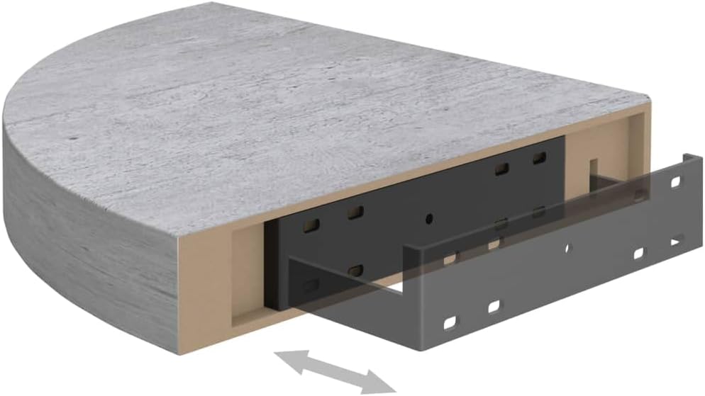 4 pcs MDF Corner Wall Shelves 13.8" x 13.8" x 1.5" N237