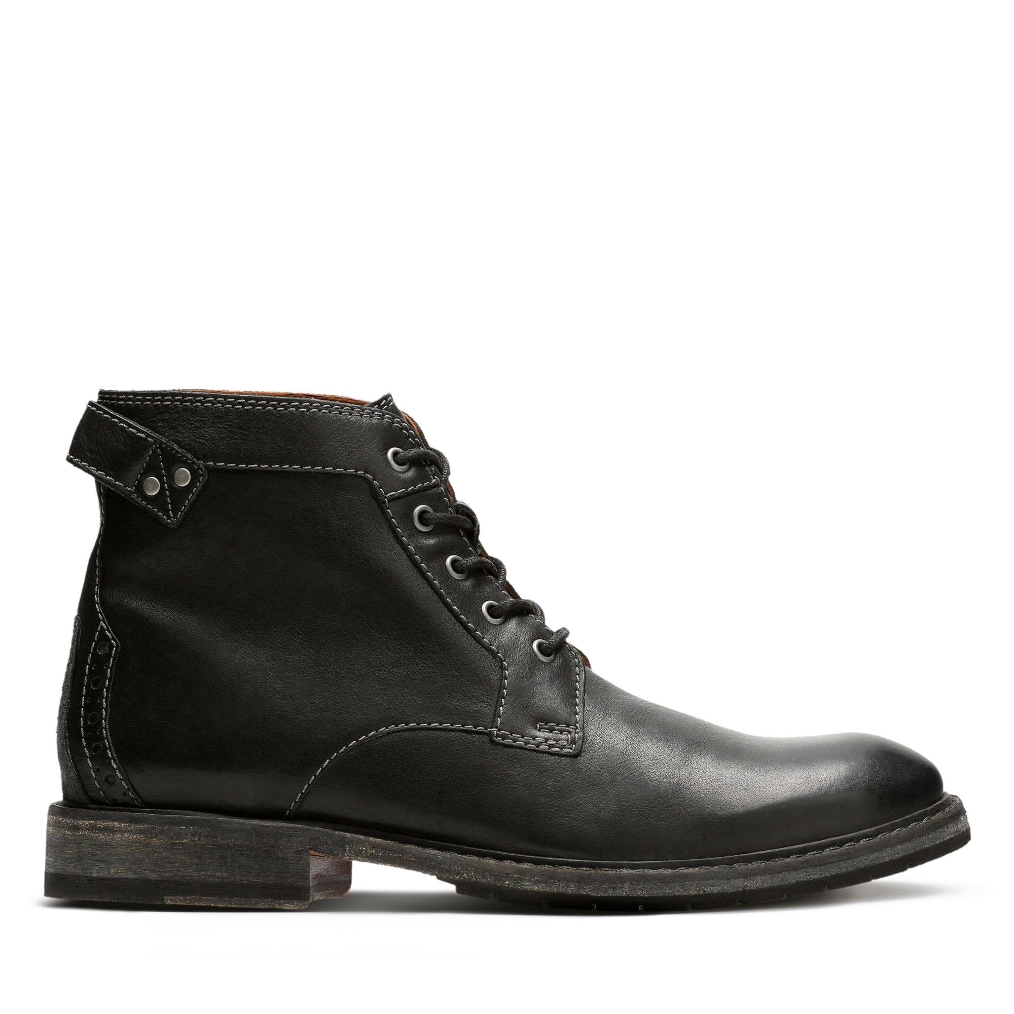 Black Leather Shoes D46154