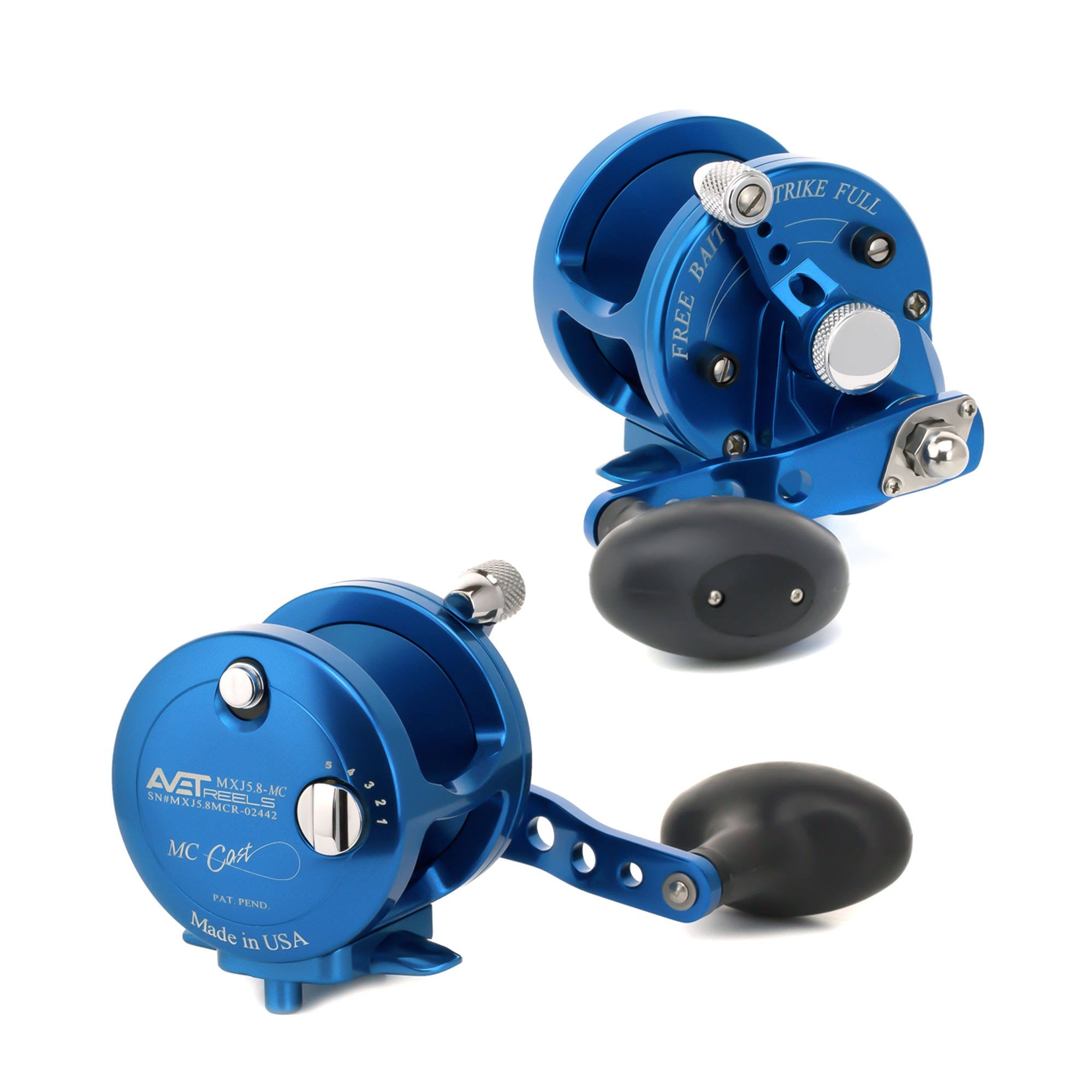 Silver 2-Speed Lever Drag Casting Reel I14110
