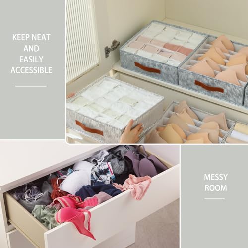 White 60 Cell Fabric Drawer Organizer A3552