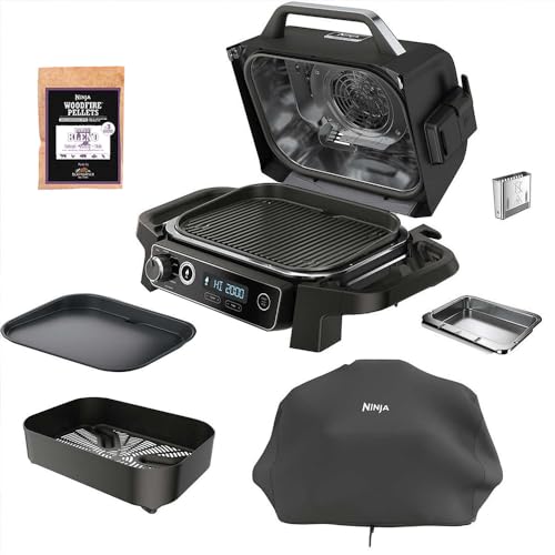 Grey 7-in-1 Outdoor Electric Grill & Smoker E440