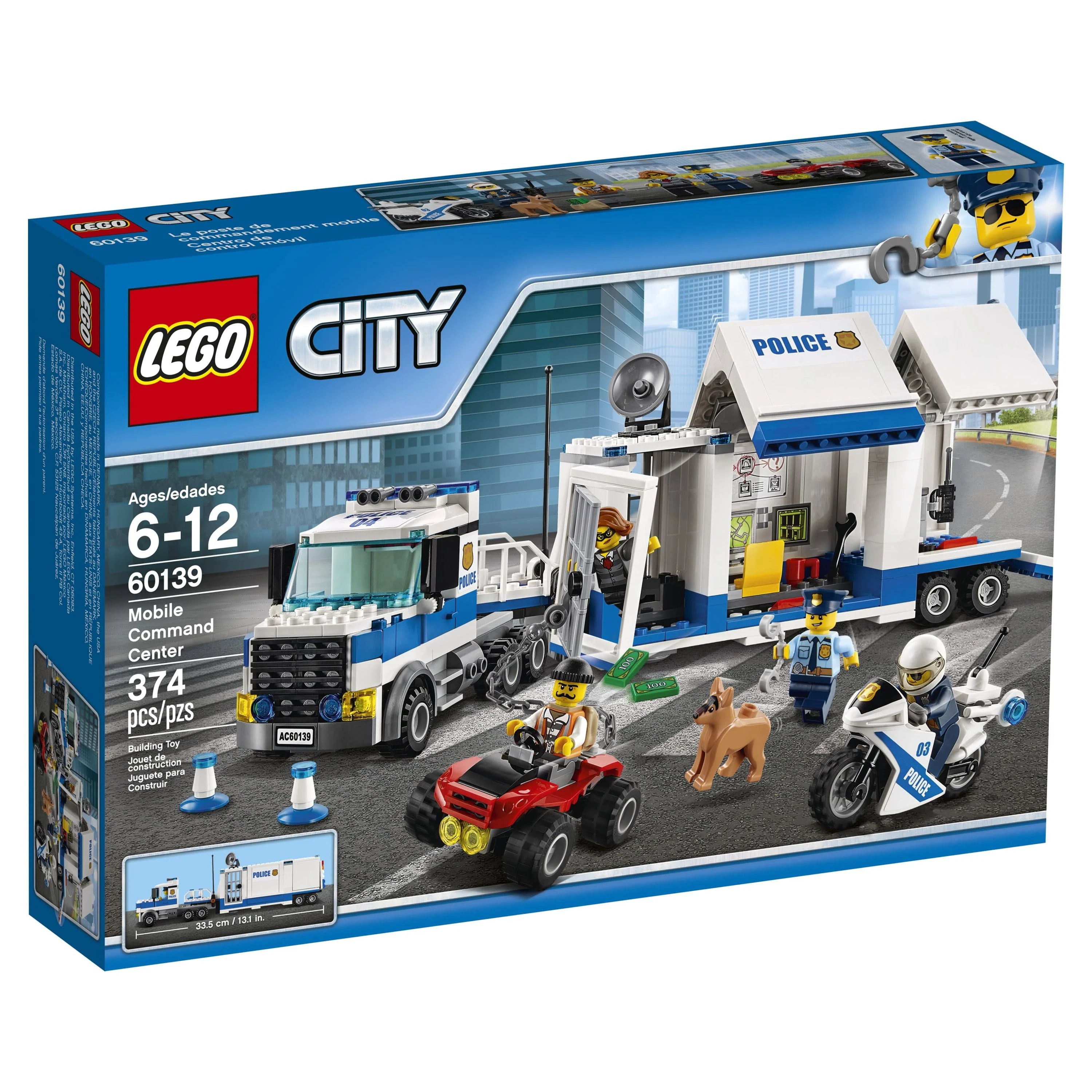 LEGO City Police Mobile Command Center 374 Pieces Z501851